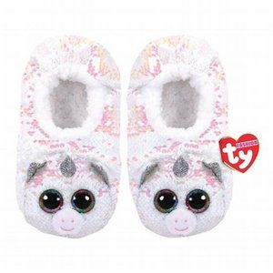 TY Fashion Collection Flippy Sequins Unicorn Fantasia Slippers